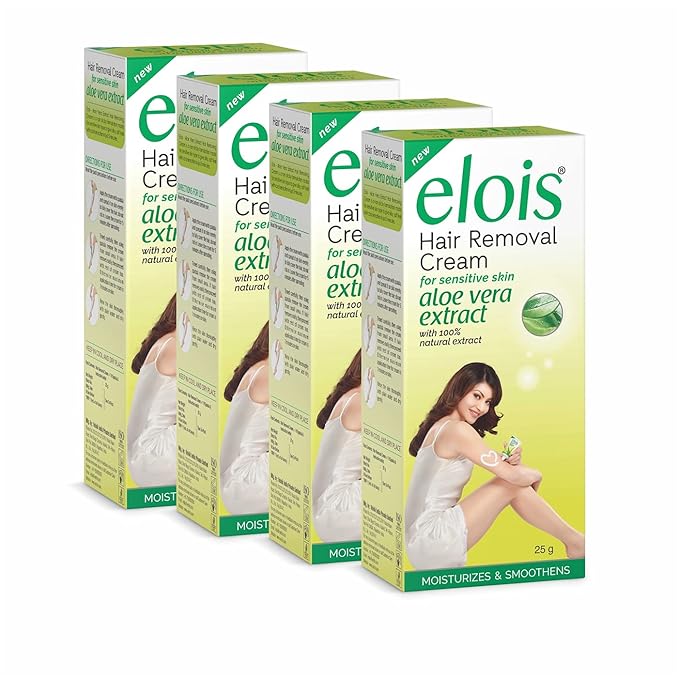 Elois Hair Removal Cream for Women with Aloe Vera Essence – 25g (Pack of 2, 3, 4 & 6) - Image 2
