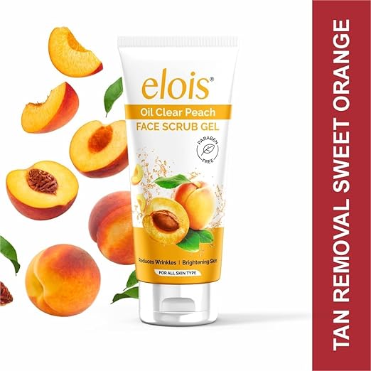 Elois Peach Face Scrub Gel for Oily & Acne-Prone Skin Care | 100ml - Image 5