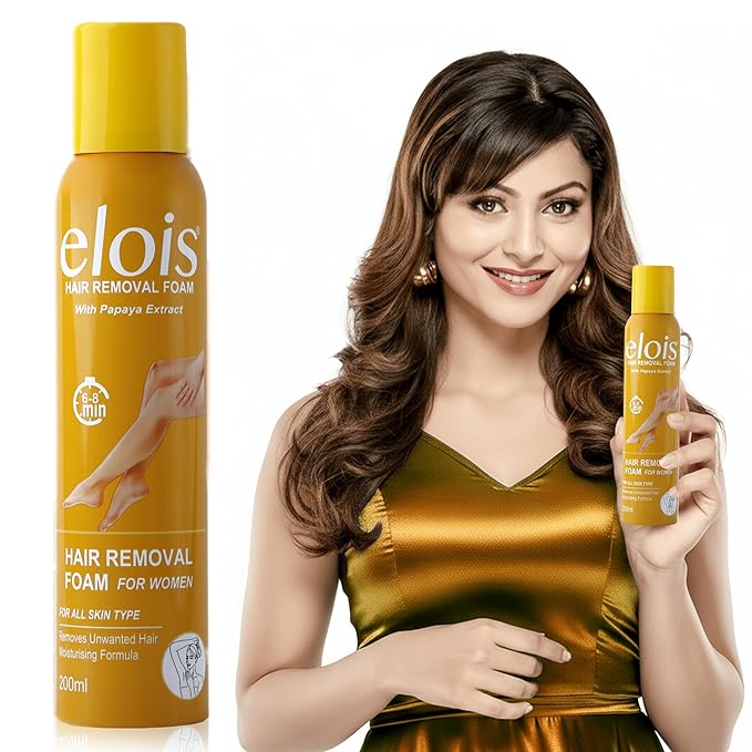 Elois Hair Removal Foam Spray for Women 200ml with Papaya Extract (Pack of 1 & 2) - Image 3