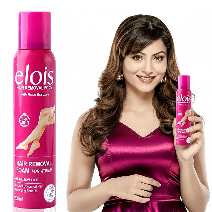 Elois Hair Removal Foam Spray for Women with Rose Extract 200ml (Pack of 1 & 2) - Image 2