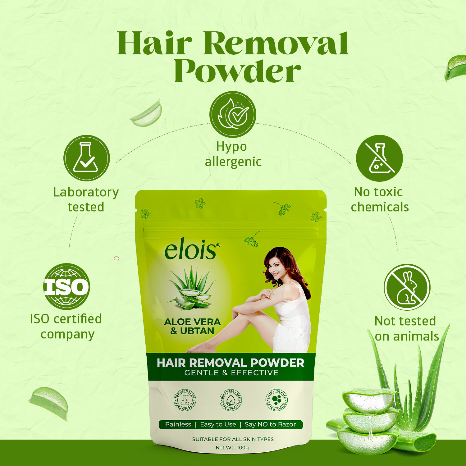 Herbal Hair Removal Powder 100g | Natural Painless Hair Removal - Image 5