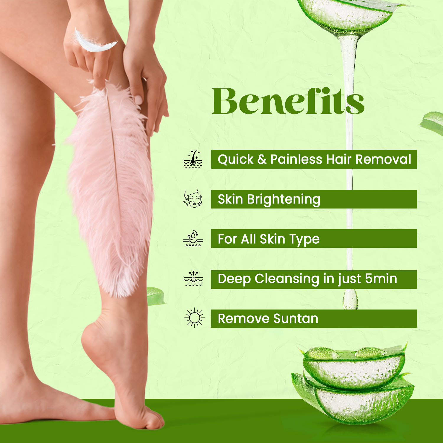 Herbal Hair Removal Powder 100g | Natural Painless Hair Removal - Image 8
