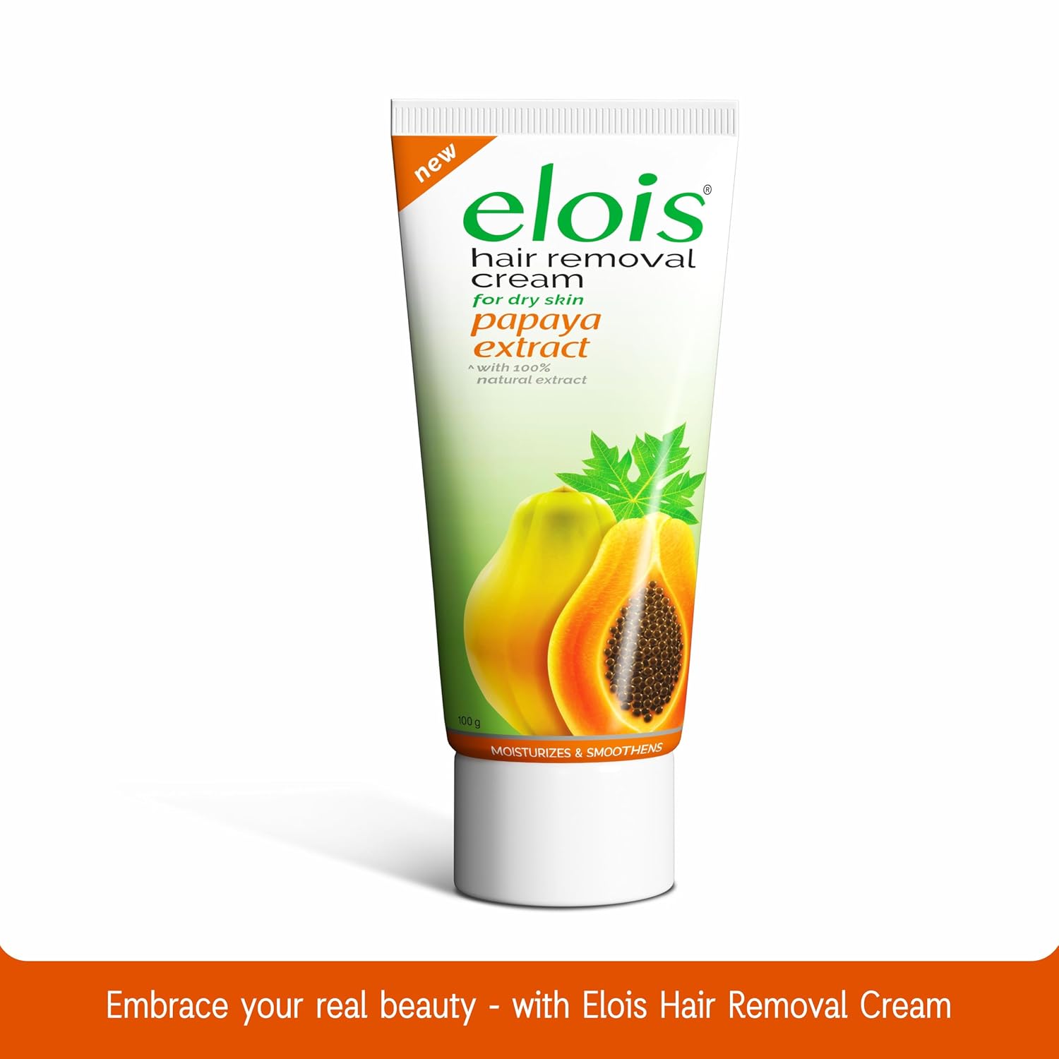 Elois Papaya Hair Removing Cream for Dry Skin | Hair Removal Cream for Legs, Arms, Underarms, Bikini Area & Private Parts – 100g - Image 3