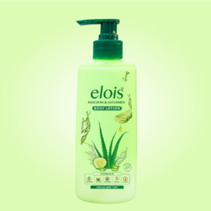 Elois Aloe Vera Body Lotion with Cucumber for Dry Skin, Deep Moisturizing Formula, 300ml | Pack of 1 & 2
