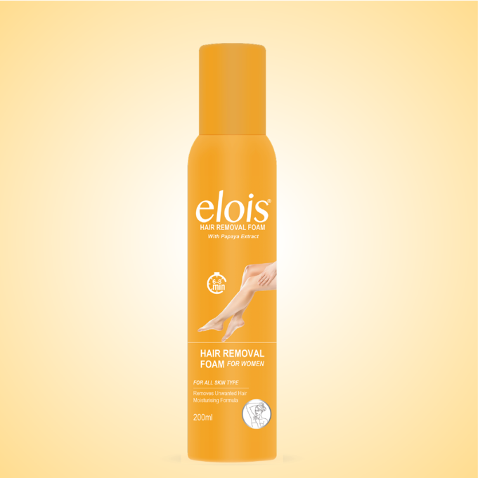 Elois Hair Removal Foam Spray for Women 200ml with Papaya Extract (Pack of 1 & 2)